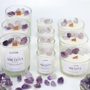 Handmade Luxury Crystal Infused Scented Candle