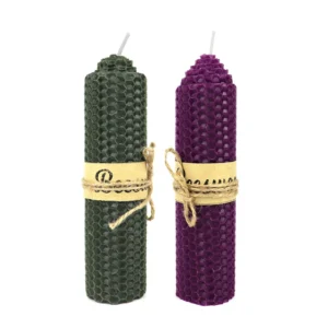 Handmade Natural Beeswax Pillar Candle