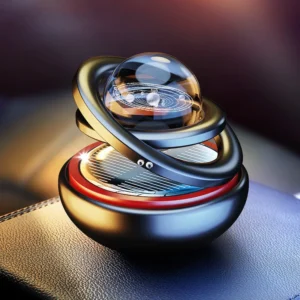 Solar-powered Rotating Car Air Freshener