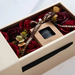 Luxury Scented Flower Candle Gift Set