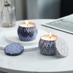 Luxury Scented Soy Wax Candle in Tin Jar