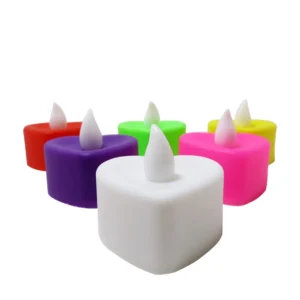 Flameless Heart Led Tea Light Candles