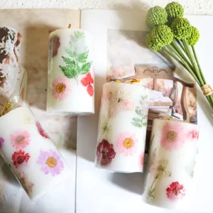 Scented Pillar Candles with Cotton Wick