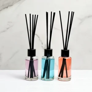 Elegant Glass Reed Diffuser Gift Set