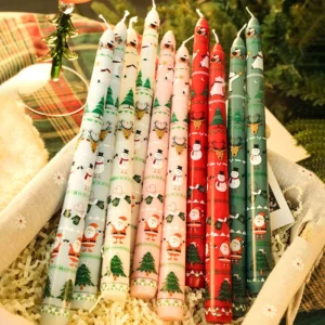25cm Smokeless Christmas Candle Set