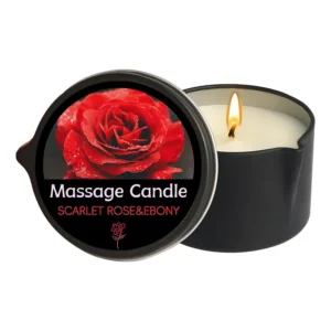Rose Scented Massage Oil Candle