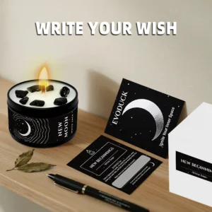 Handmade Aromatherapy Crystal Candle Set