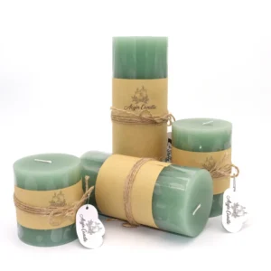 Unscented Paraffin Wax Pillar Candle Set