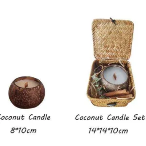 Coconut Shell Soy Wax Candle Set