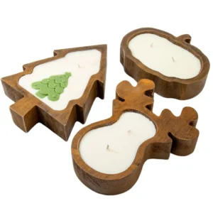 Wooden Christmas Shape Dough Tray