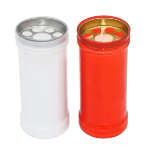 Windproof Red Unscented Votive Candles