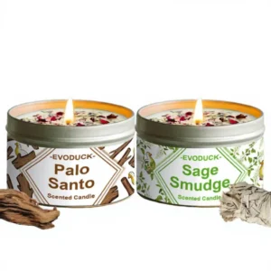 Handmade Sage Palo Santo Scented Candles