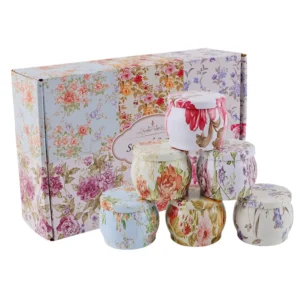 Design Special Gift Set Tin Jar Aromatherapy Air Fresh Private Label Customization Scented Candle Perfume