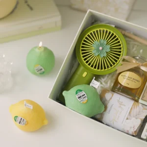 Lemon Scented Fruit Candles