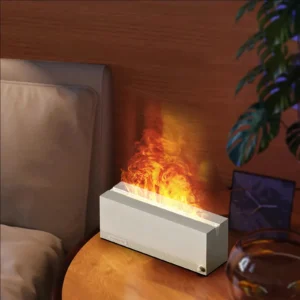 320ml Ultrasonic Led Humidifier with Flame Effect