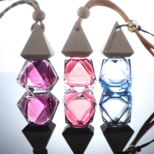 Irregular Glass Car Air Freshener Bottle
