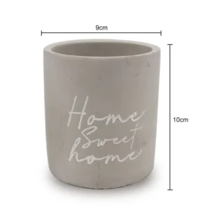 Gray Concrete Candle Holder for Home Decor