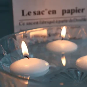 2-inch White Unscented Floating Candles
