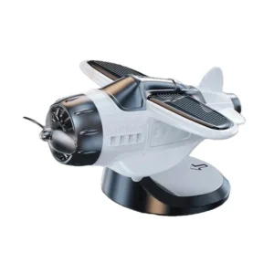 Solar-powered Rotating Airplane Dashboard Ornament